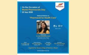 National webinar on “Pharmacist for Health care”