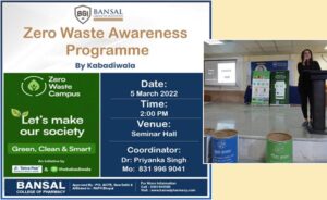 Program on “Zero Waste Awareness ” by TheKabadiwala