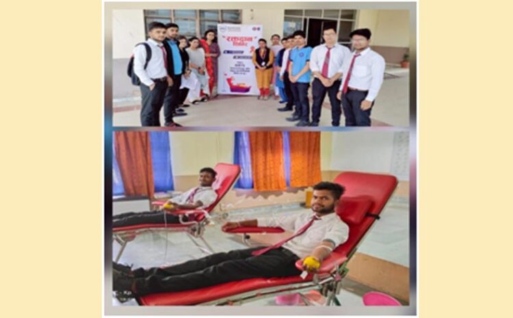  Blood donation camp was organized in Bansal Pharmacy College, Bhopal